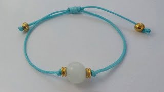 TUTORIAL COMO HACER ESTA PULSERA COQUETA FÁCIL Y RÁPIDA