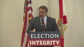Gov. Ron DeSantis speaking from Zephyrhills ahead of first day of special legislative session