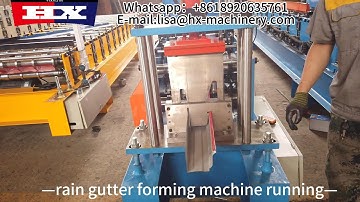 Professional Rain Gutter Roll Forming Machine - High Efficiency Seamless Gutter Production