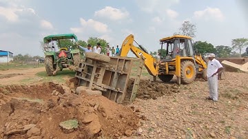 JCB 3dx Backhoe Loading Red Mud in Tata Tipper | Jcb Loading Mud Tractor Tata Dumper Unloading Mud#6