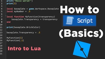 How to SCRIPT in Roblox #1 - Intro to Lua