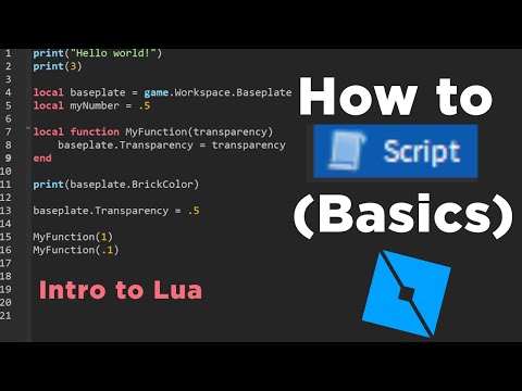 Learn Lua Coding for Roblox Games: Introduction to Variables, Functions,  and Scripting — Eightify