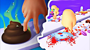 Crushy Fingers! Walkthrough Android iOS Max Levels Full GamePlay .....