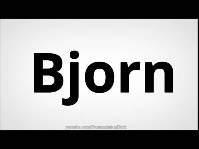 Como pronunciar Björn Ironside