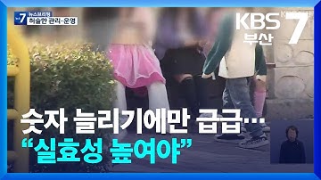 숫자 늘리기에만 급급…“실효성 높여야” / KBS  2025.05.07.