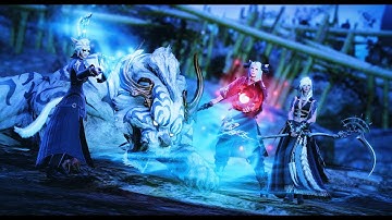Final Fantasy XIV - 3 Player Byakko kill (Level 80 Unsync 10% echo) RDM PoV