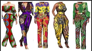 ️MODE: LES SALOPETTES (JUMSUITS) EN PAGNE AFRICAIN