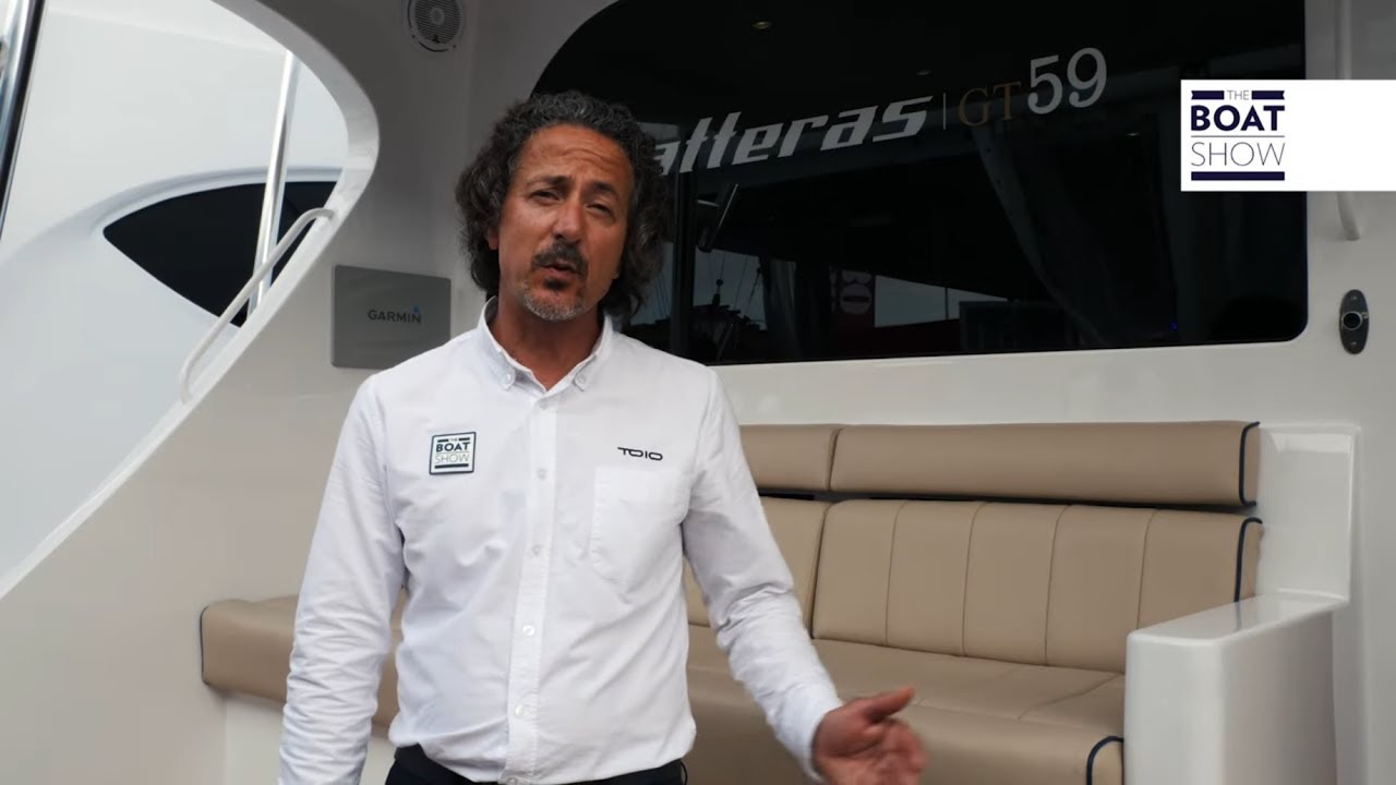[ENG] HATTERAS GT 59 - Walkaround and Interiors - The Boat Show