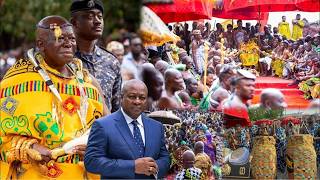 LIVE 🔴 massive crowd storms in to celebrate 27 years of Otumfuor Osei Tutu II on the Golden Stool