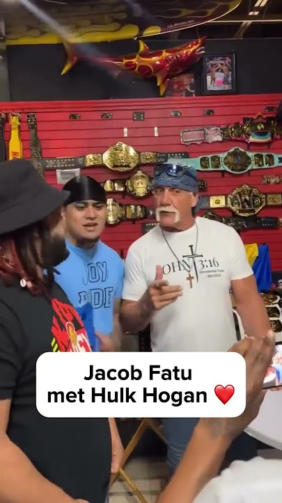 Jacob Fatu Showing Love to Hulk Hogan #wwe #jacobfatu #hulkhogan