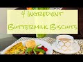 4 Ingredient Buttermilk Biscuits