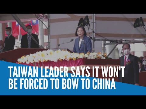 Taiwan leader says it won't be forced to bow to China