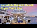 Incredible $6.5M Roberto Cavalli Super Yacht tour : 164ft Oceanfast 'Thunder'