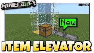 Minecraft - ITEM ELEVATOR [ Redstone Tutorial ] MCPE / Xbox / Bedrock