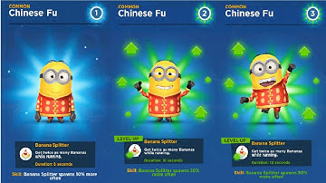 Chinese Fu Minion Unlock NEW Costume Max RANK 40 Minion Rush Despicable Me gameplay walkthrough