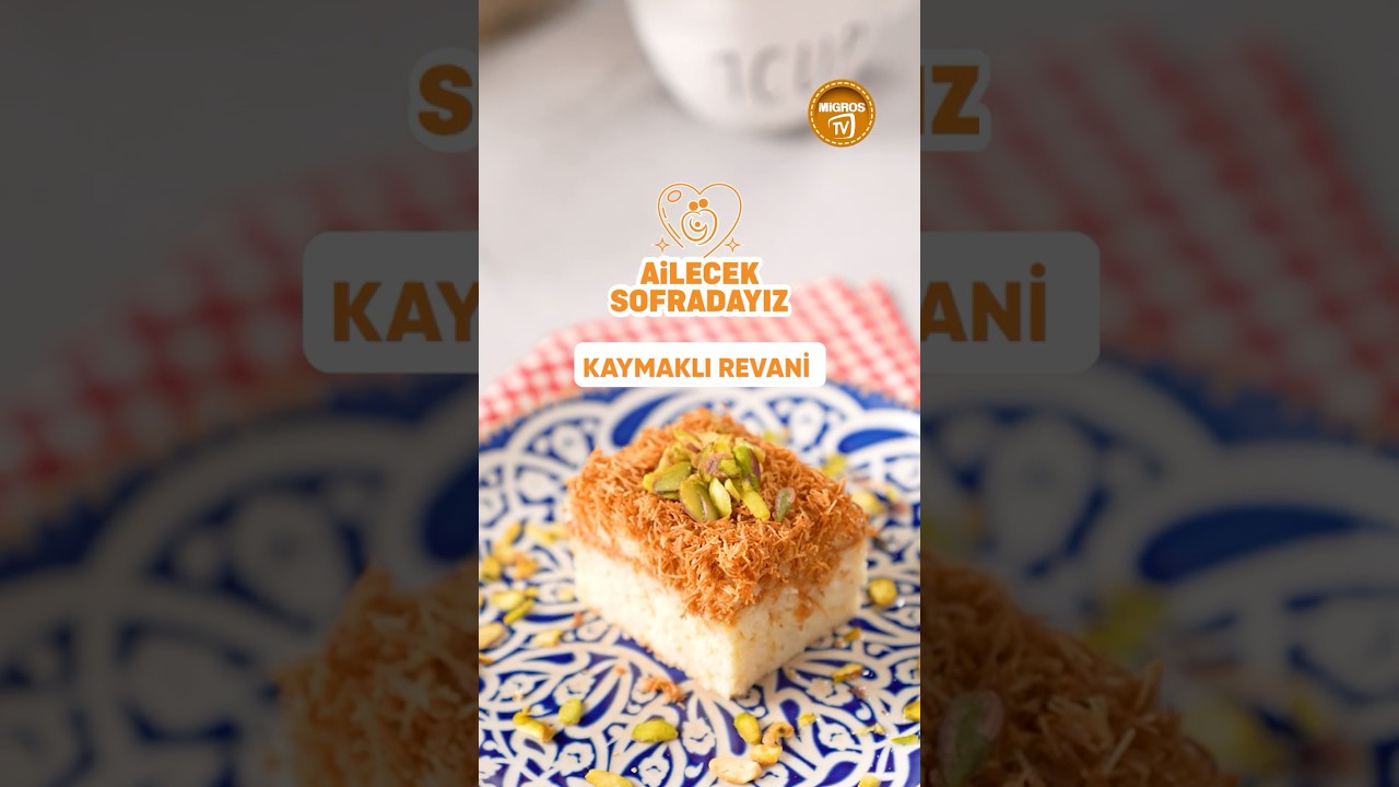Lezzetli Bir Bayram Sırrı: Kaymaklı Revani ile Tanışın! ???? Tam Ölçülü Tarif! #shrots