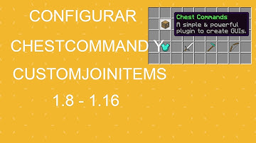 Configurar ChestCommand y CustomJoinItems