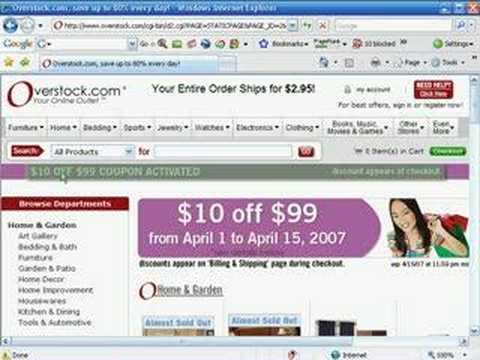 How to use Overstock.com's coupons
