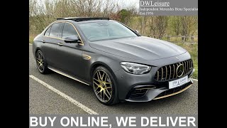 Mercedes Benz AMG E63 S 4Matic+ Premium Plus V8 Bi-Turbo Petrol Auto Saloon EO22 VJL