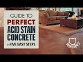 Guide To Perfect Acid Stain Concrete In Five Easy Steps Kemiko
