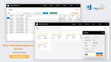Water Billing Management System Using VB NET and MY SQL Server