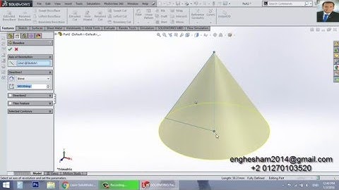 4- Cone on Solidworks