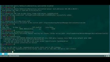 NetworkManager | nmcli настройка bridge