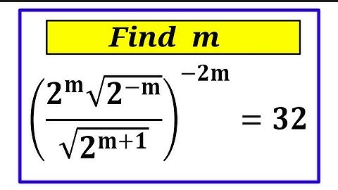 Nice Square Root Simplification Math | Find the value of m