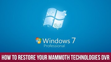Install Windows and Hybrid NDVR Software on Saber CCTV and Mammoth Technologies Security DVR