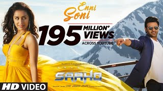 Enni Soni | Saaho | Shraddha Kapoor | Guru Randhawa, Tulsi Kumar | New Hindi Lyrical Song #ennisoni 