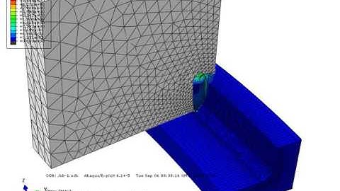 Abaqus CAE explicit turning of 20NiCrMo5 PEEQ 1