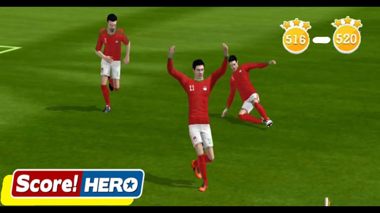 Score! Hero - Level 516 - 520 - Complete 3 Stars Walkthrough - YouTube