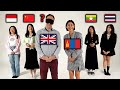 British translator guess 5 asians nationality myanmar mongolia thailand indonesia china