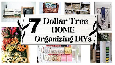 7 Dollar Tree Home & Craft Room Organizing DIY Ideas *Summer Organization Time *Genius Storage Hacks