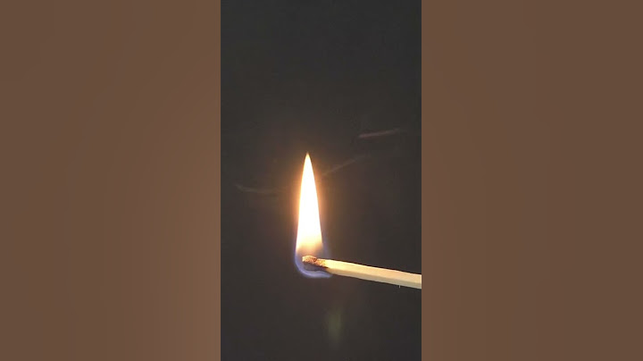 This flame looks fake but is real
