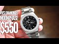 Diamond VVS1 Bezel Watch For $550? Asorock Watch Reviews