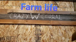 Daily farm chores and a sappy shout out.