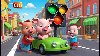 Baby Pig Becomes a Traffic Light Engineer 🐷🚦 | Funny and Fun Kids Nursery Rhyme Animation