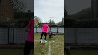 WR sharp footwork #football #fastfeet #workregardless #coaching #reels
