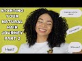 Starting Your Natural Hair Journey Part 2: HEAT?INGREDIENTS TO AVOID? CURLY ROUTINE? HOW TO SUCCEED?