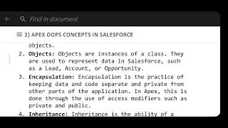 APEX OOPS CONCEPTS IN SALESFORCE
