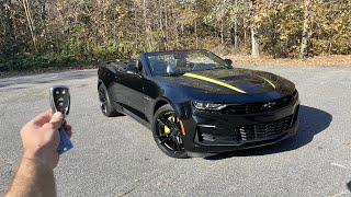 2023 Chevrolet Camaro Convertible 2SS: Start Up, Exhaust, Test Drive, Walkaround, POV and Review