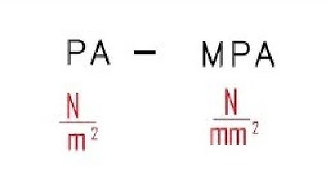 How to convert N/mm2 to Mpa
