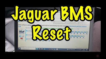 Jaguar SDD BMS Battery Monitoring System Reset