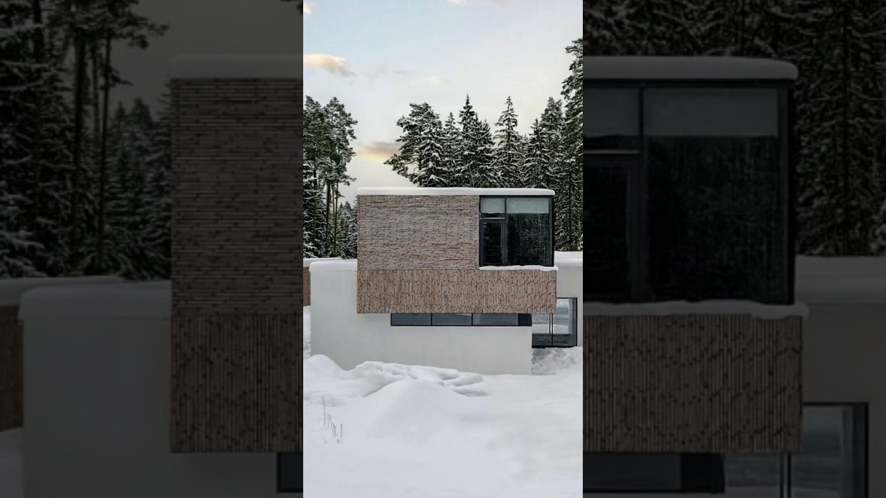 Окна в парапет в одном из наших проектов 