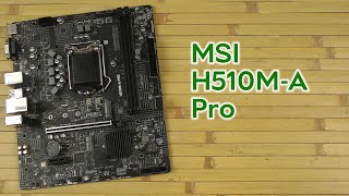 Розпаковка MSI H510M-A Pro