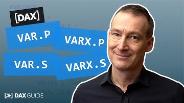 VAR.P, VAR.S, VARX.P, VARX.S - DAX Guide