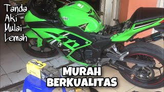 #69 YUASA YTX9-BS PENGGANTI AKI NINJA 250 FI ORI DEALER  MAHAL | CARA PASANG AKI MOTOR NINJA SENDIRI