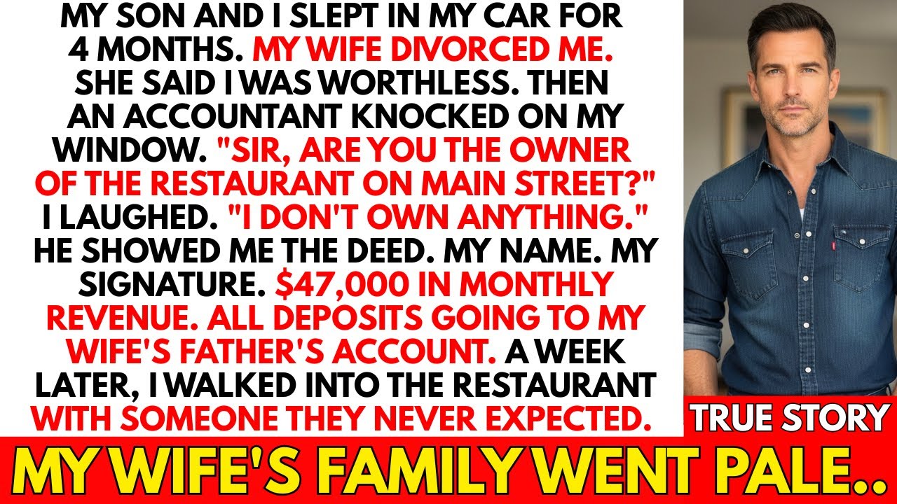 Son and I Slept in My Car. An Accountant Knocked. 
