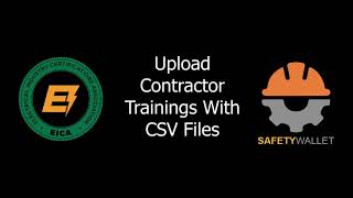 Upload Contractor Training with CSV File